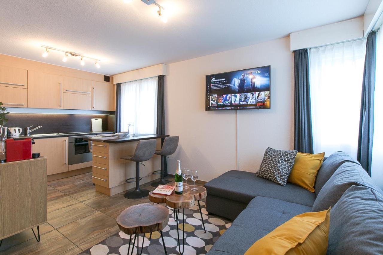 Spirit Apartments - Studio 2 - Kueche - Parkplatz Engelberg Exterior photo